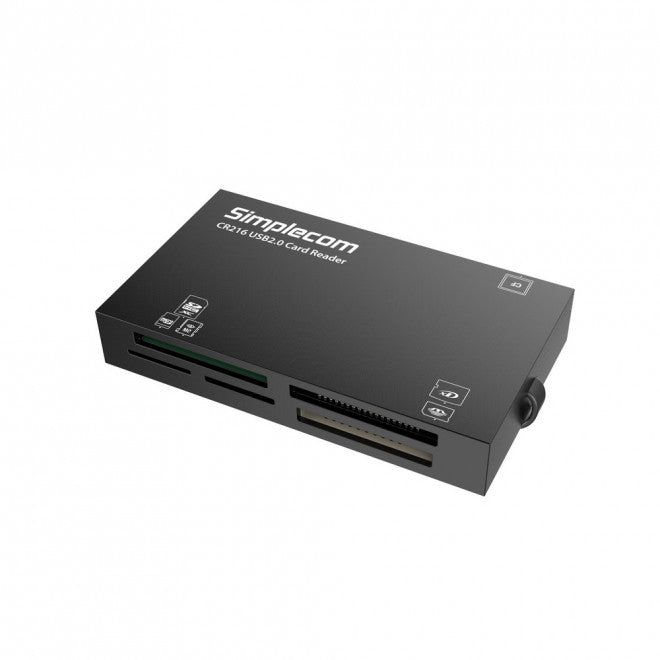Simplecom CR216 USB 2.0 All in One Memory Card Reader 6 Slot for MS M2 CF XD Micro SD HC SDXC Black Simplecom CR216 USB 2.0 All in One Memory Card Reader 6 Slot for MS M2 CF XD Micro SD HC SDXC Black